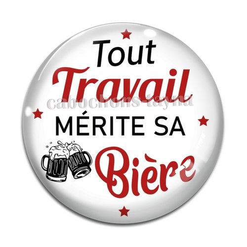 Cabochon tout travail mérite sa bière, cabochon résine ou verre rond différente taille