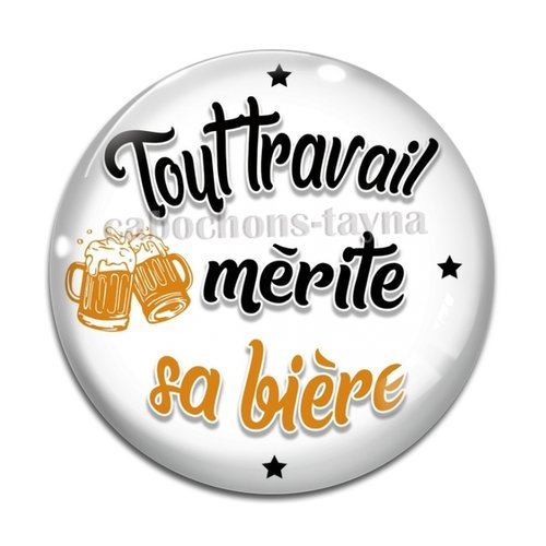 Cabochon tout travail mérite sa bière, cabochon résine ou verre rond différente taille