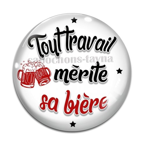 Cabochon tout travail mérite sa bière, cabochon résine ou verre rond différente taille