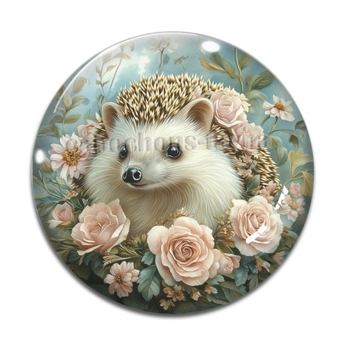 Cabochon hérisson, cabochon résine ou verre rond différente taille