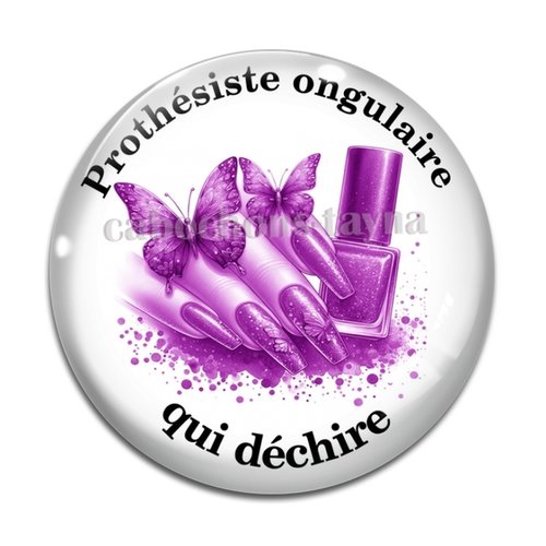 Cabochon prothésiste ongulaire, en résine ou en verre différente taille