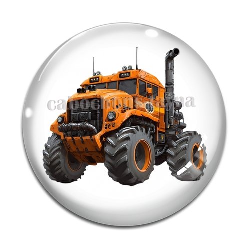 Cabochon monster truck, en résine ou en verre différente taille