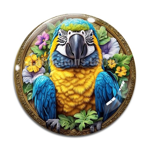 Cabochon oiseaux, cabochon résine ou verre rond différente taille