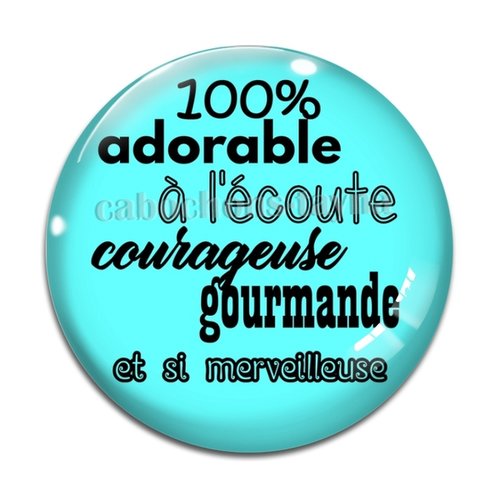 Cabochon 100 °/° adorable, cabochon résine ou verre rond différente taille