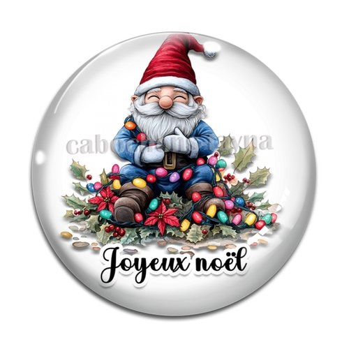 Cabochon père noël, cabochon joyeux noël résine ou verre rond différente taille