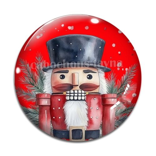 Cabochon casse noisette, cabochon joyeux noël résine ou verre rond différente taille