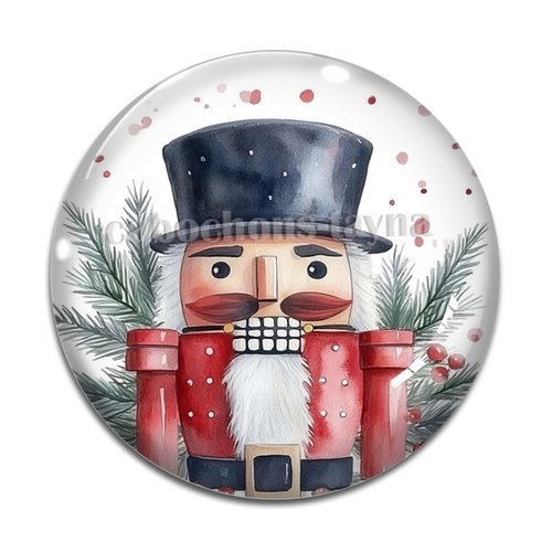 Cabochon casse noisette, cabochon joyeux noël résine ou verre rond différente taille