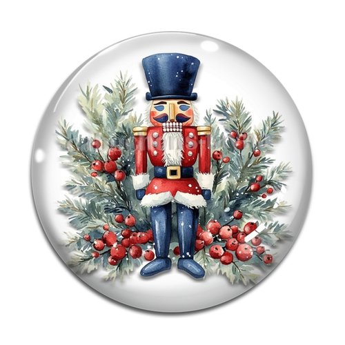 Cabochon casse noisette, cabochon joyeux noël résine ou verre rond différente taille