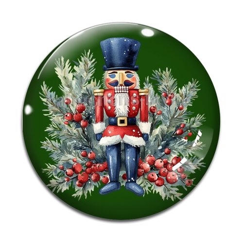 Cabochon casse noisette, cabochon joyeux noël résine ou verre rond différente taille