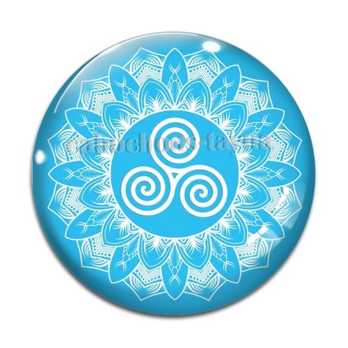 Cabochon mandala, résine ou verre rond différente taille