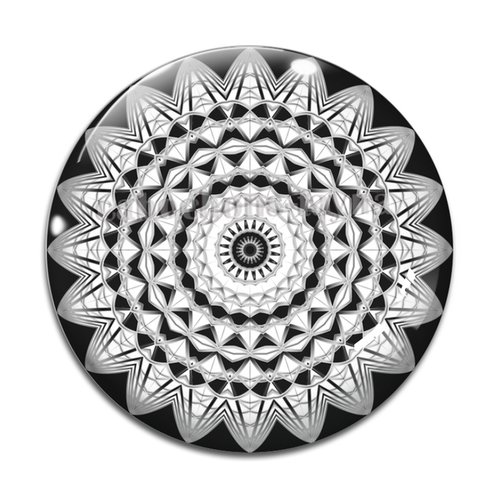 Cabochon mandala, résine ou verre rond différente taille