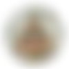 Cabochon sapin de noël, cabochon résine ou verre rond différente taille