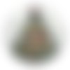 Cabochon sapin de noël, cabochon résine ou verre rond différente taille