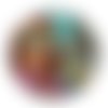 Cabochon fille pop, cabochon résine ou verre rond différente taille