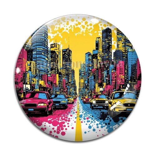 Cabochon voiture au usa, en résine ou en verre différente taille
