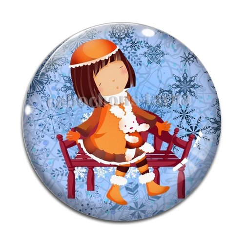 Cabochon petite fille, résine ou verre différente taille