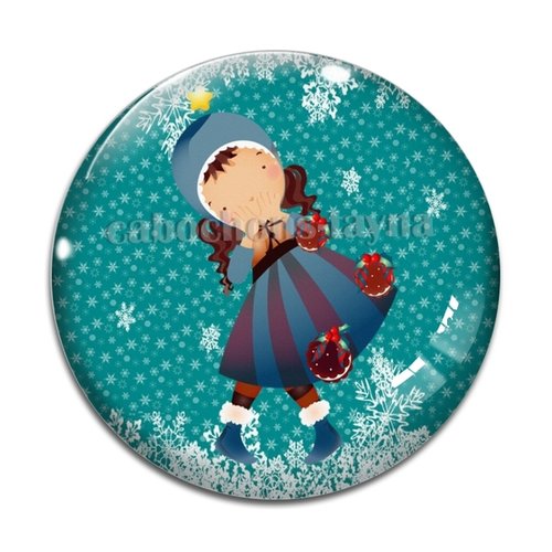 Cabochon petite fille, résine ou verre différente taille