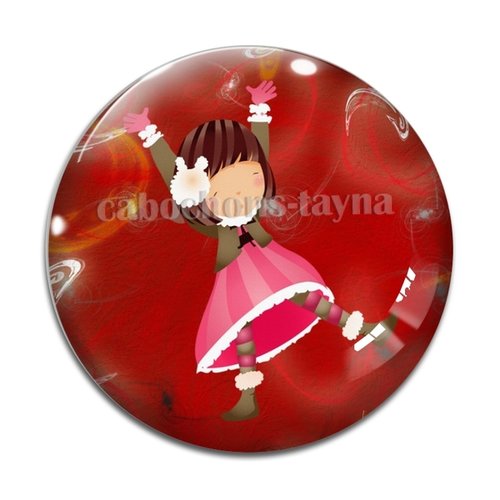 Cabochon petite fille, résine ou verre différente taille