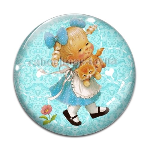 Cabochon petite fille, résine ou verre différente taille
