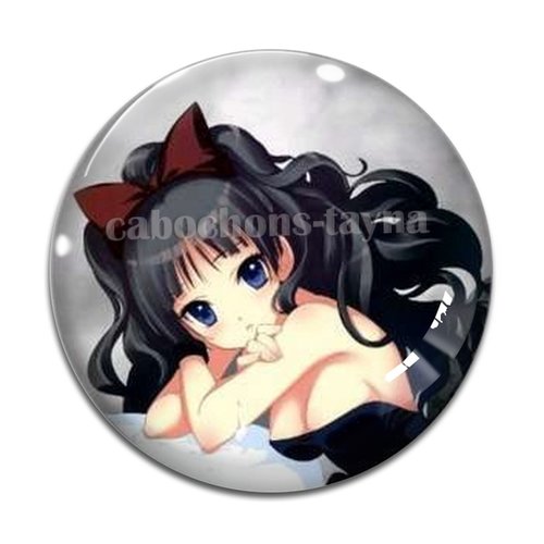 Cabochon fille adolescente, résine ou verre différente taille