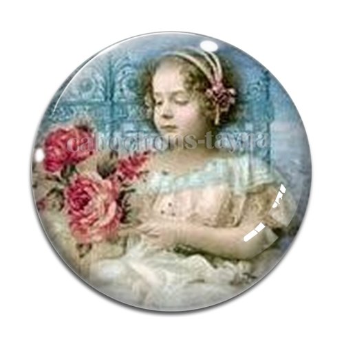 Cabochon petite fille, résine ou verre différente taille