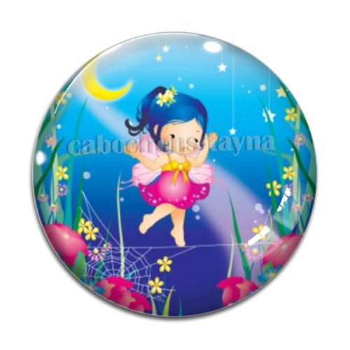 Cabochon petite fille, résine ou verre différente taille