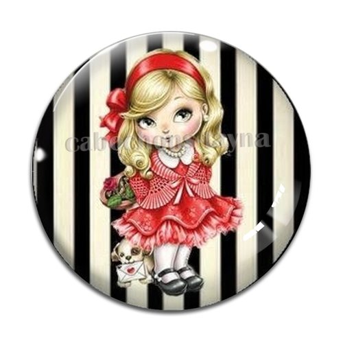 Cabochon petite fille, résine ou verre différente taille