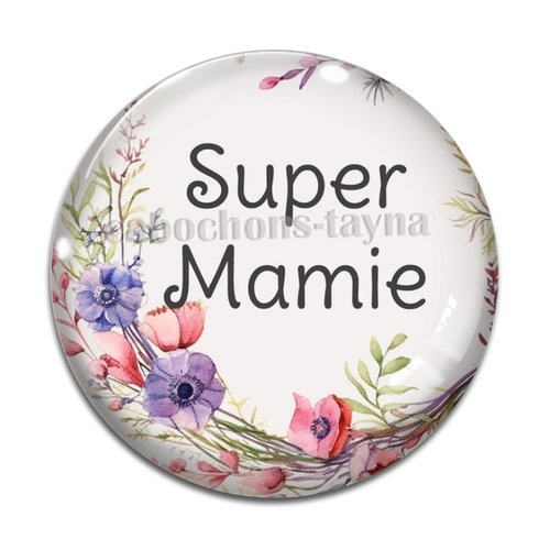 Cabochon super mamie, cabochon résine ou verre rond différente taille