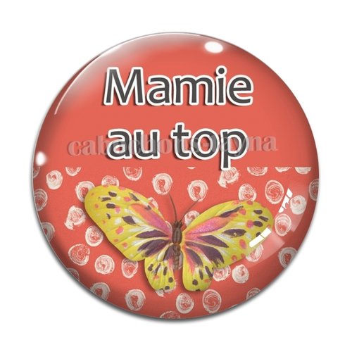 Cabochon mamie au top, cabochon résine ou verre rond différente taille