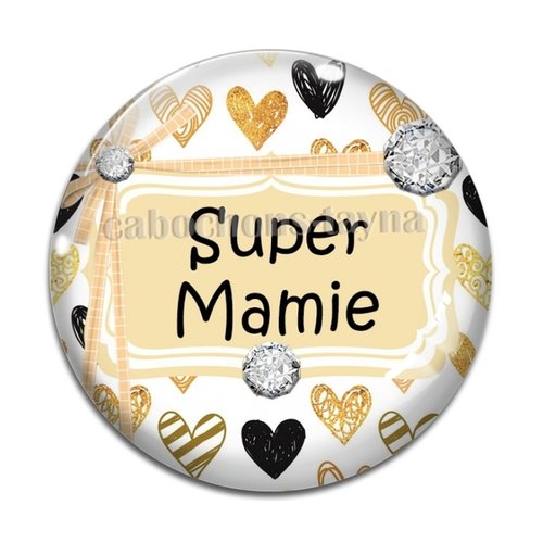Cabochon super mamie, cabochon résine ou verre rond différente taille