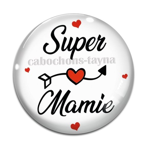 Cabochon super mamie, cabochon résine ou verre rond différente taille