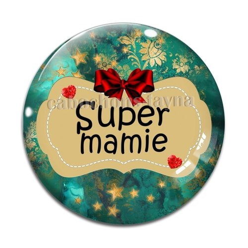 Cabochon super mamie, cabochon résine ou verre rond différente taille
