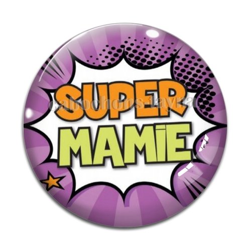 Cabochon super mamie, cabochon résine ou verre rond différente taille