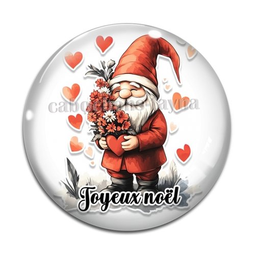 Cabochon pére noël joyeux noel, cabochon résine, verre rond différente taille