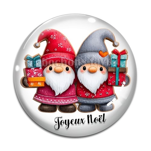 Cabochon pére noël joyeux noel, cabochon résine, verre rond différente taille