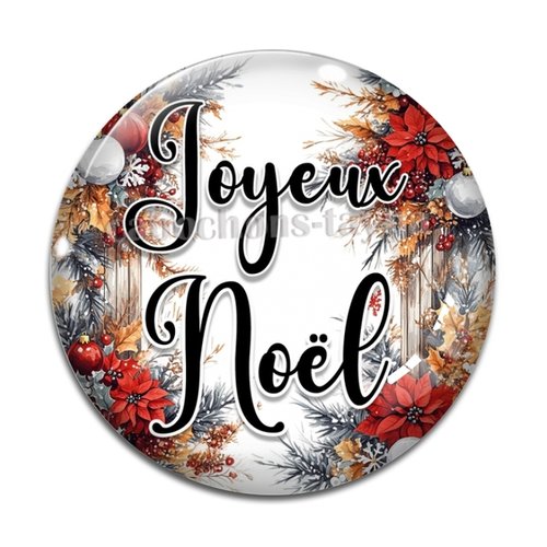 Cabochon joyeux noel , résine ou en verre différente taille