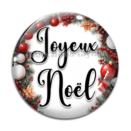 Cabochon joyeux noel , résine ou en verre différente taille