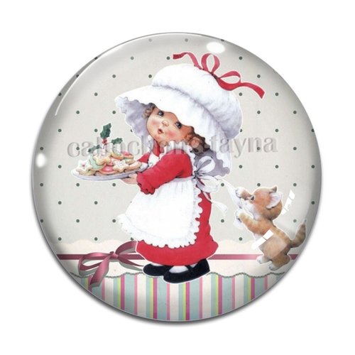 Cabochon petite fille, résine ou verre différente taille