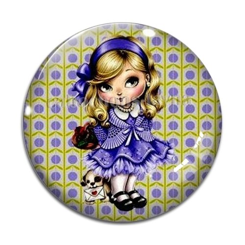 Cabochon petite fille, résine ou verre différente taille