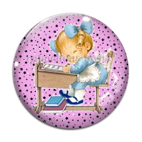Cabochon petite fille, résine ou verre différente taille
