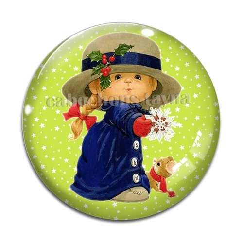 Cabochon petite fille, résine ou verre différente taille
