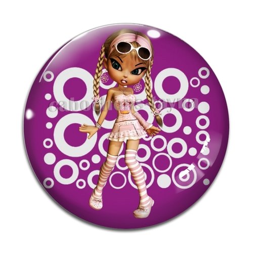 Cabochon fille, résine ou verre différente taille