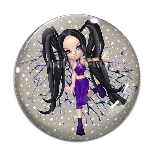 Cabochon fille, résine ou verre différente taille