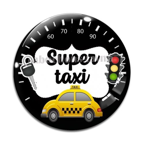 Cabochon taxi, super taxi, résine ou verre différente taille