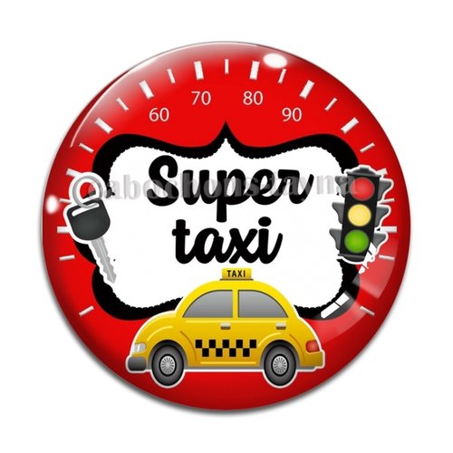Cabochon taxi, super taxi, résine ou verre différente taille