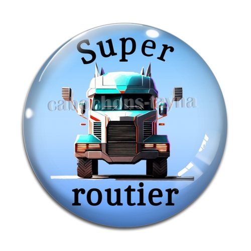 Cabochon super routier, résine ou verre différente taille