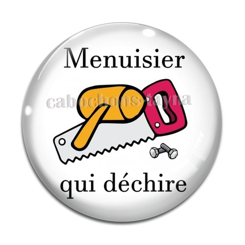 Cabochon menuisier qui déchire, résine ou verre différente taille