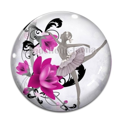 Cabochon danseuse, résine ou verre différente taille