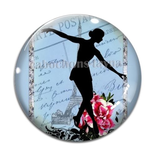 Cabochon danseuse, résine ou verre différente taille