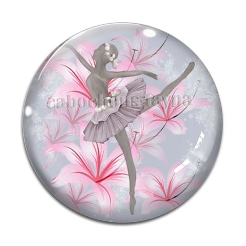 Cabochon danseuse, résine ou verre différente taille